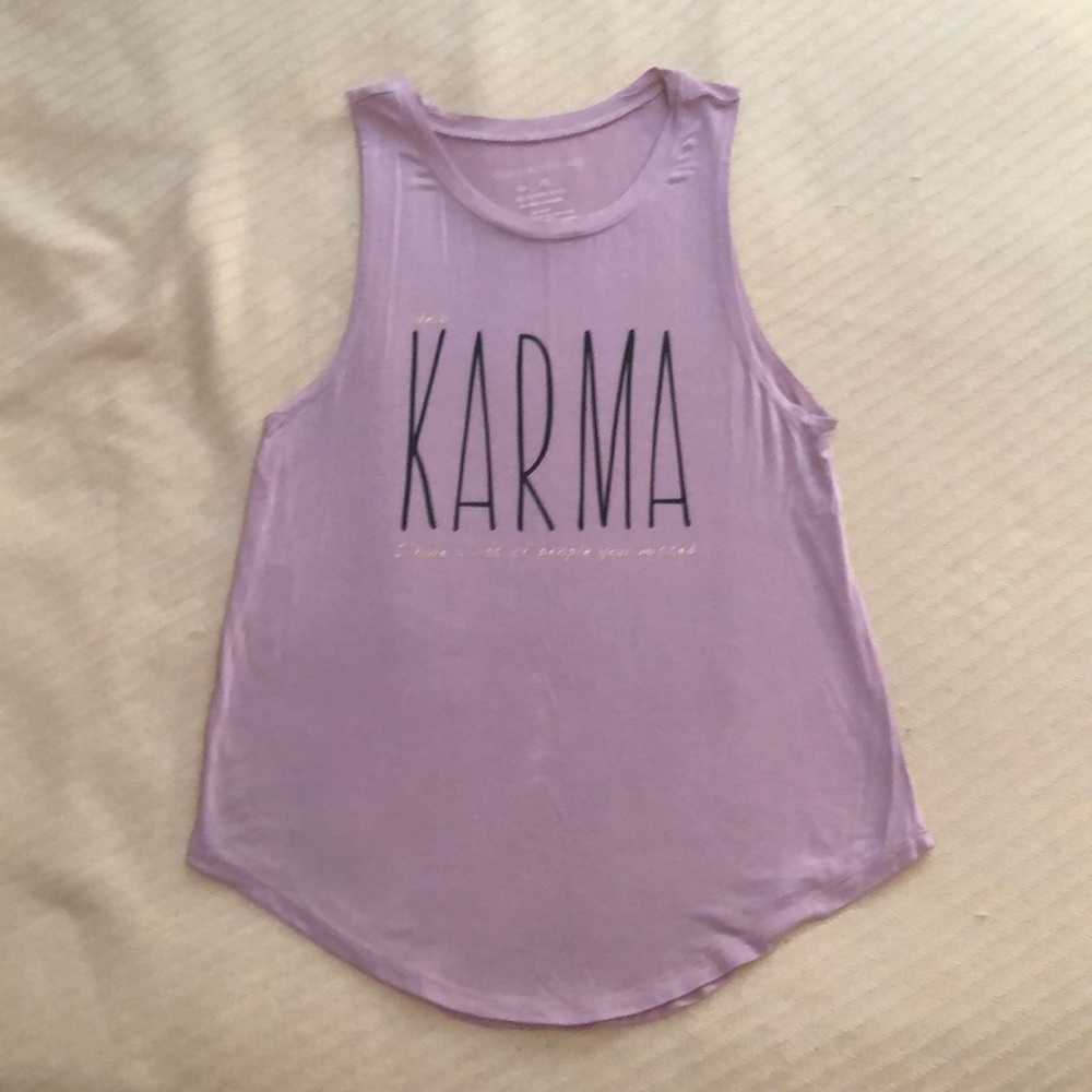 Karma graphic yoga tank
